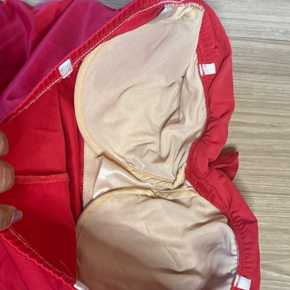 Red Ruched Swimsuit w/ Shapewear Compression - Size M - Picture 6 of 6